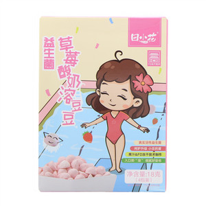 田小花益生菌草莓酸奶溶豆豆