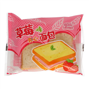 雪芳华XUEFANGHUA草莓味夹心面包