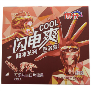 闪电爽博仔可乐味爽口片糖果
