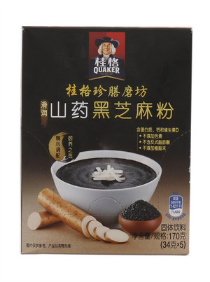 桂格珍膳磨坊山药黑芝麻粉34克*5包