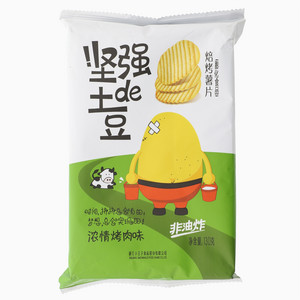 小王子坚强的土豆非油炸浓情烤肉味焙烤薯片