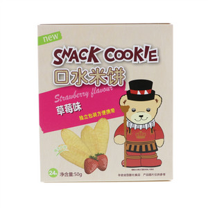 SNACK COOKIE Take care口水米饼（草莓味）50g