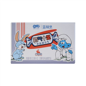 悠小君蓝精灵奶糖风味乳酸菌饮品