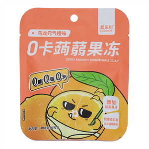 爱乐甜乌龙元气橙味0卡蒟蒻果冻