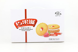 巧果滋草莓夹心饼干660g