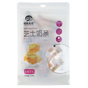 图腾牧场草莓果粒芝士奶条