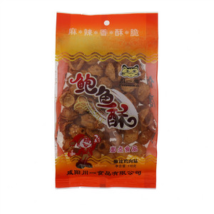 川一猫麻辣鸡肉味鲍鱼酥116克