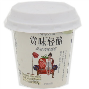 光明赏味轻酪多莓浆果风味发酵乳