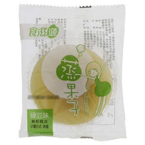 食滋源绿豆味蒸果子糕点