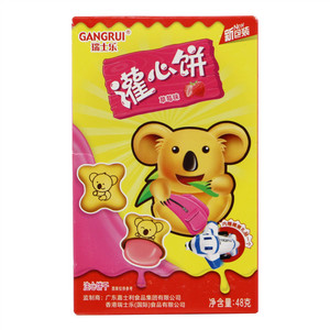 GANGRUI瑞士乐草莓味草莓味灌心饼