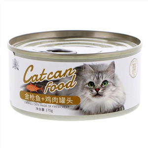 金枪鱼+鸡肉宠物零食·猫罐