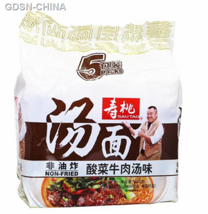 寿桃酸菜牛肉汤味汤面