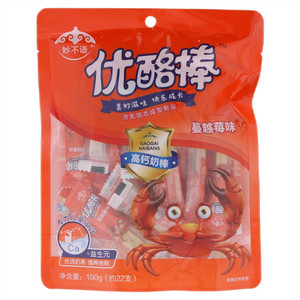 妙不语蔓越莓味高钙优酪奶棒