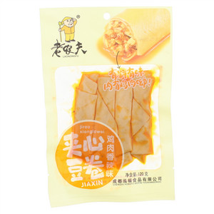 老农夫鸡肉香辣味夹心豆卷