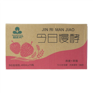 益正元今日慢酵燕麦+草莓果粒乳酸菌饮品