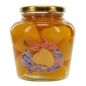 魁牌糖水黄桃罐头