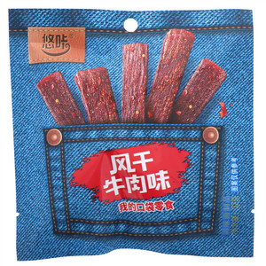 悠咔风干牛肉味调味面制品