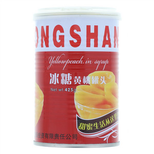闹腾冰糖黄桃罐头