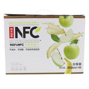农夫山泉100%NFC苹果香蕉汁