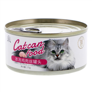 浓汤鸡肉丝宠物零食·猫罐