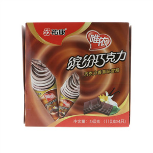 祐康唯依巧克力香草味雪糕440克（110克X4只）