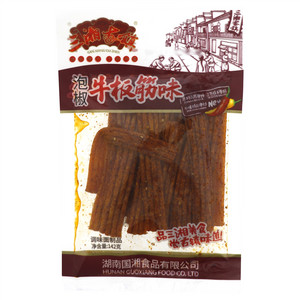 三湘古镇泡椒牛板筋味调味面制品