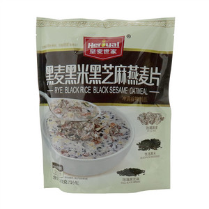黑麦黑米黑芝麻燕麦片