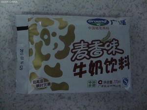 广泽麦香味牛奶饮料