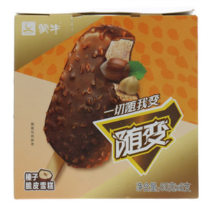 蒙牛随变榛子脆皮雪糕