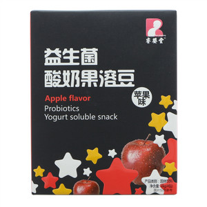 睿婴堂苹果味益生菌酸奶果溶豆