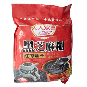 红枣莲子黑芝麻糊