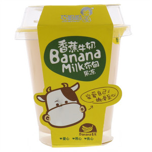 巧妈妈香蕉牛奶味布甸果冻