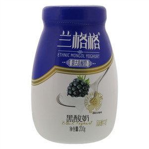 兰格格蒙古族黑酸奶风味酸牛乳