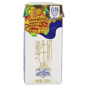 百特纯牛奶