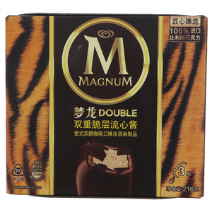 和路雪梦龙DOUBLE双重脆层流心酱意式浓醇咖啡口味冰淇淋