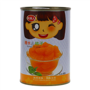 桃美人糖水桔子罐头