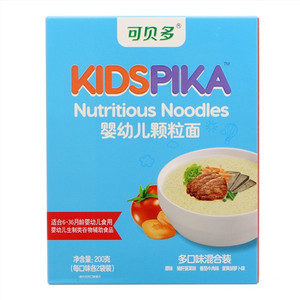 KIDSPIKA可贝多多口味混合装婴幼儿颗粒面