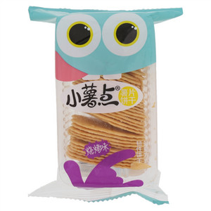 韧性饼干：薯片饼干（番茄味，烧烤味，原味，紫薯味）