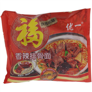 优一香辣排骨面