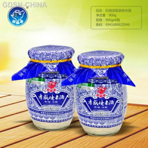 旺福龙佬米酒青花瓷瓶装900克