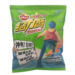 给力餐香葱巡逻鸡味爆脆面