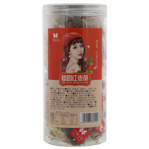 几何花草桂圆红枣茶
