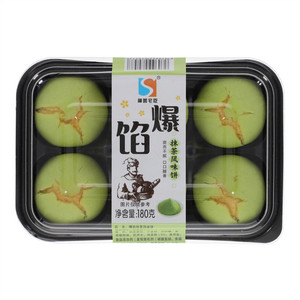 神兽宅吃爆馅抹茶风味饼