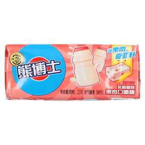 徐福记熊博士乳酸菌味果肉口嚼糖充气糖果