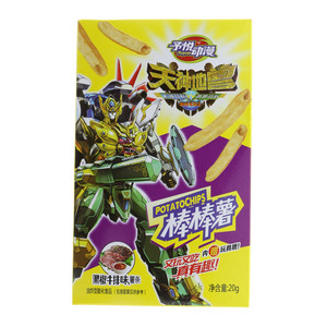 予悦动漫黑椒牛排味薯条20g