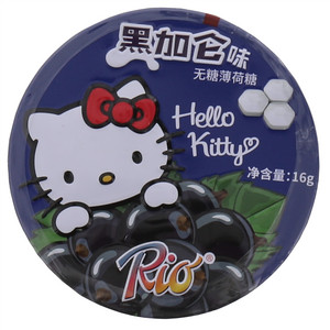 Rio 瑞欧 黑加仑味无糖薄荷糖（坚实型压片糖果）