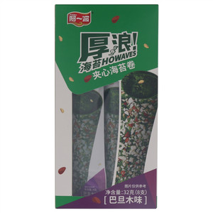 阿一波厚浪巴坦木味夹心海苔卷