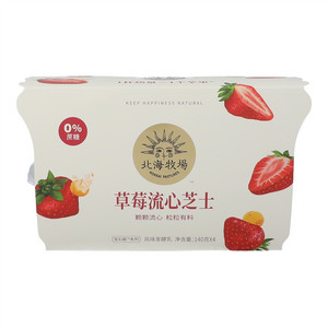 北海牧场 宝石碗 草莓流心芝士 风味发酵乳
