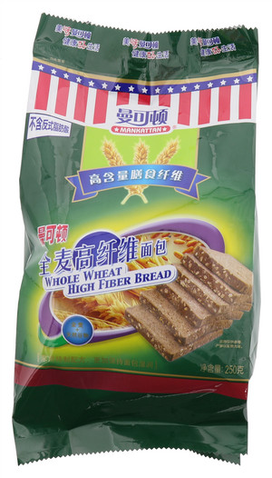 曼可顿全麦高纤维面包