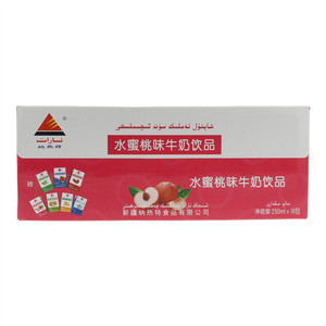 纳热特水蜜桃味牛奶饮品